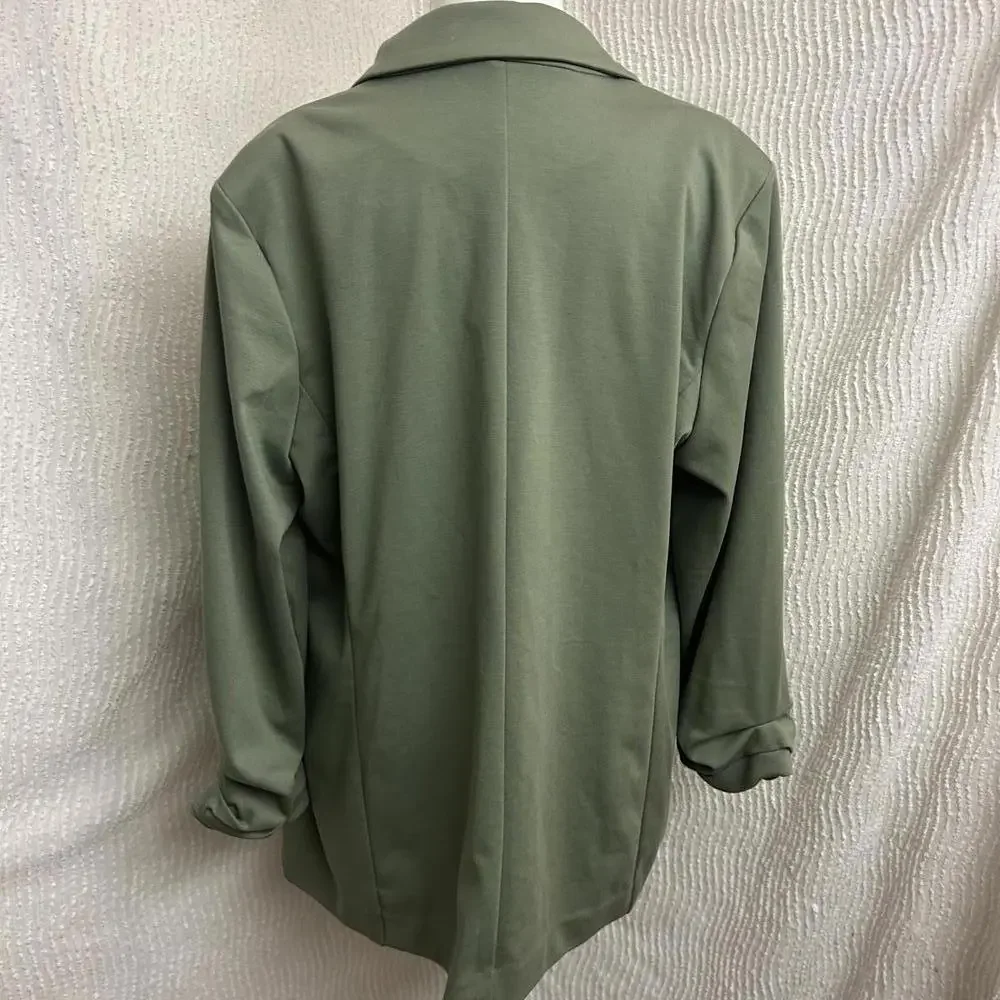 Nine West Green Blazer Women’s XL NWT Modern Chic Layering Jacket Workwear - Picture 2 of 7